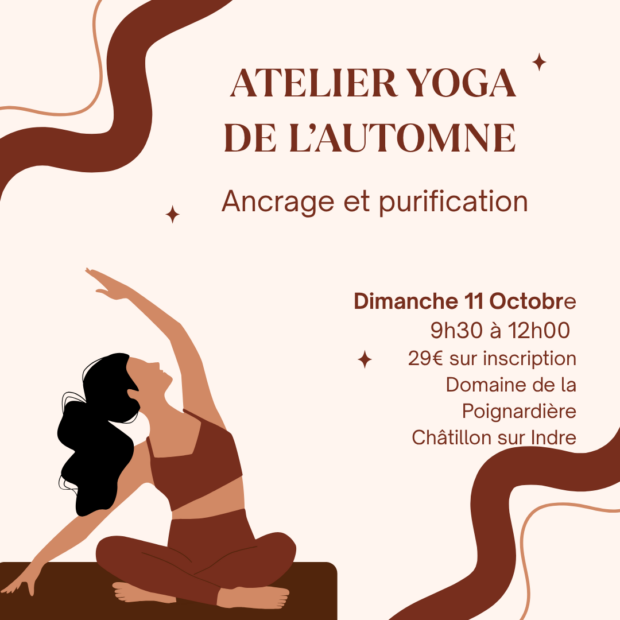 Elementor #2162 - Brown and Beige Illustrated Yoga Instagram Post